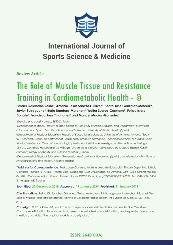 International Journal of Sports Science & Medicine