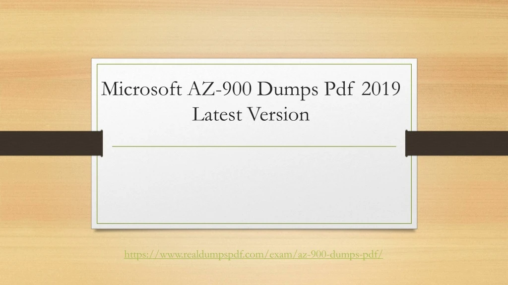 microsoft az 900 dumps pdf 2019 latest version