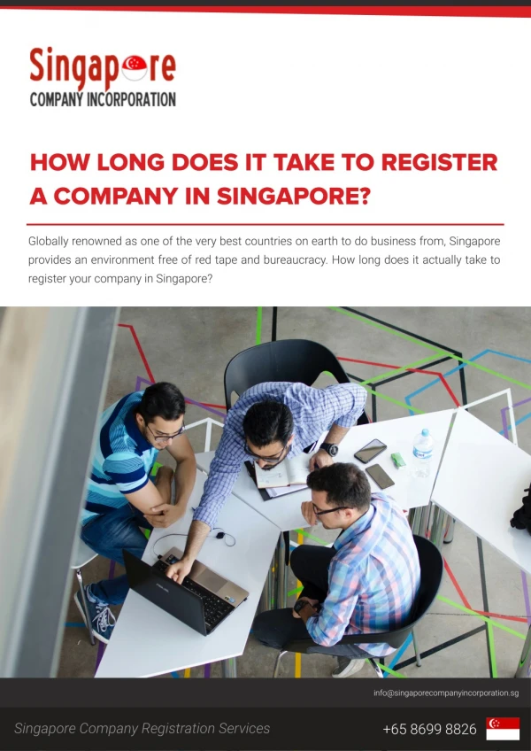 How long does it take to Register a Company in Singapore?