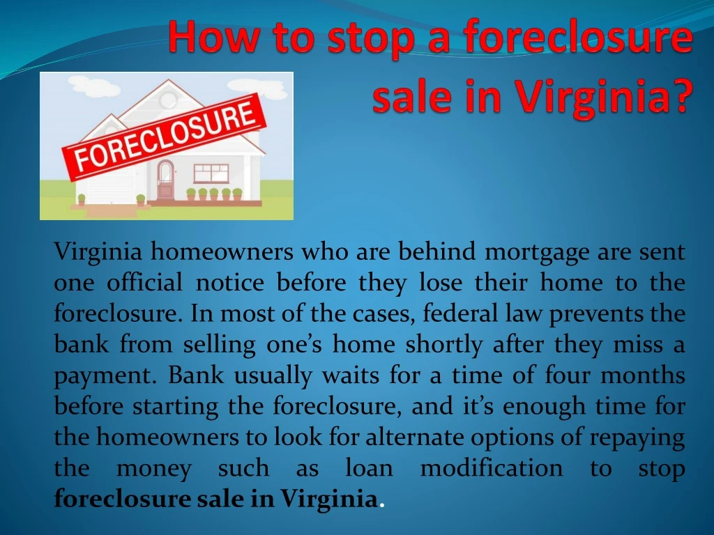 virginia homeowners who are behind mortgage