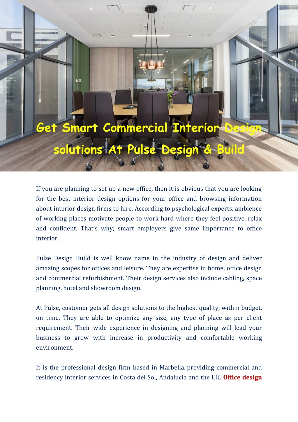 get smart commercial interior design solutions