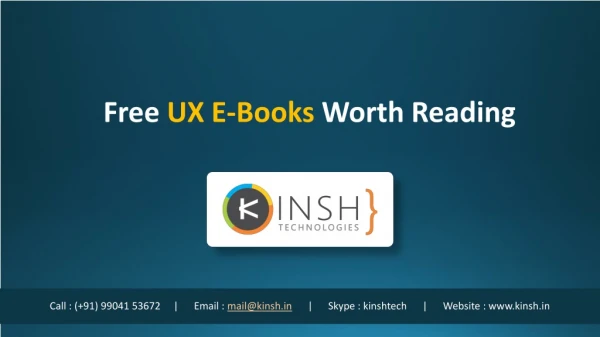 Free UX E-Books Worth Reading