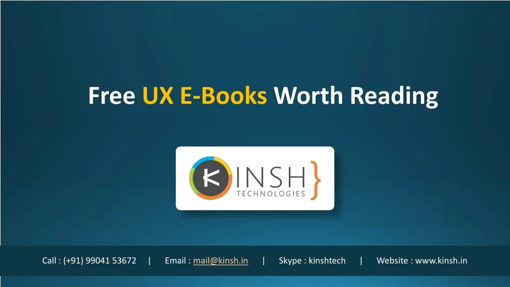 free ux e books worth reading