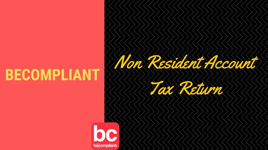 non resident account tax return