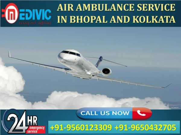 Rant Absolute Patient Rescue Air Ambulance Service in Bhopal by Medivic