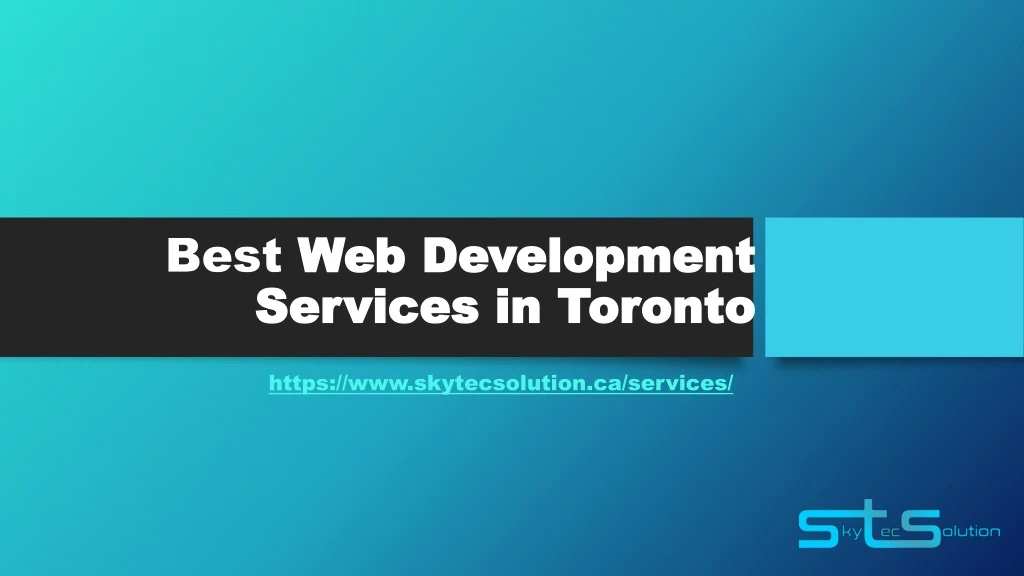 best web development services in toronto