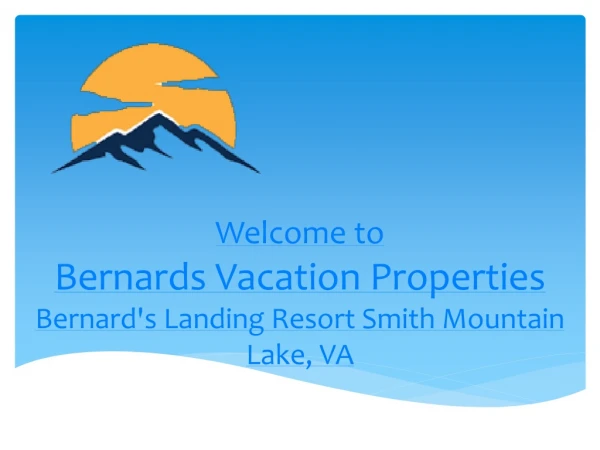 Smith Mountain Lake Vacation House Rentals
