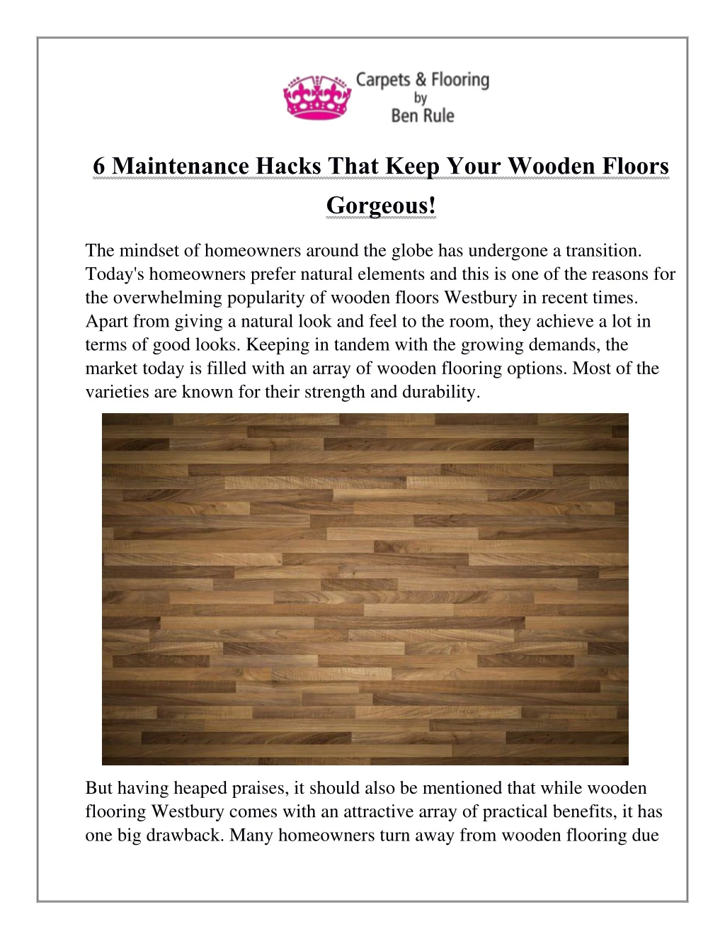 6 maintenance hacks that keep your wooden floors