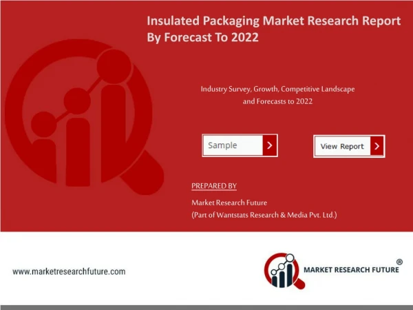 Insulated Packaging Market Sales Revenue, Worldwide Analysis, Competitive Landscape, Future Trends, Industry Size And Re