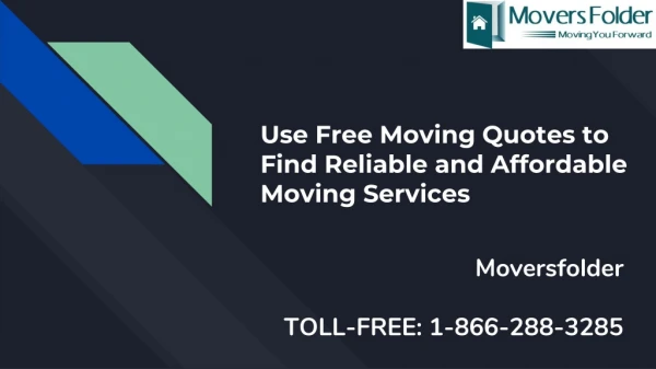 Use Free Moving Quotes to Find Affordable Moving Companies