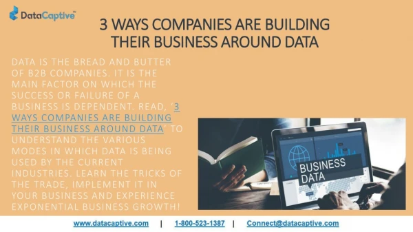 3 WAYS COMPANIES ARE BUILDING THEIR BUSINESS AROUND DATA