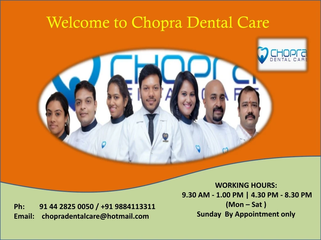 welcome to chopra dental care