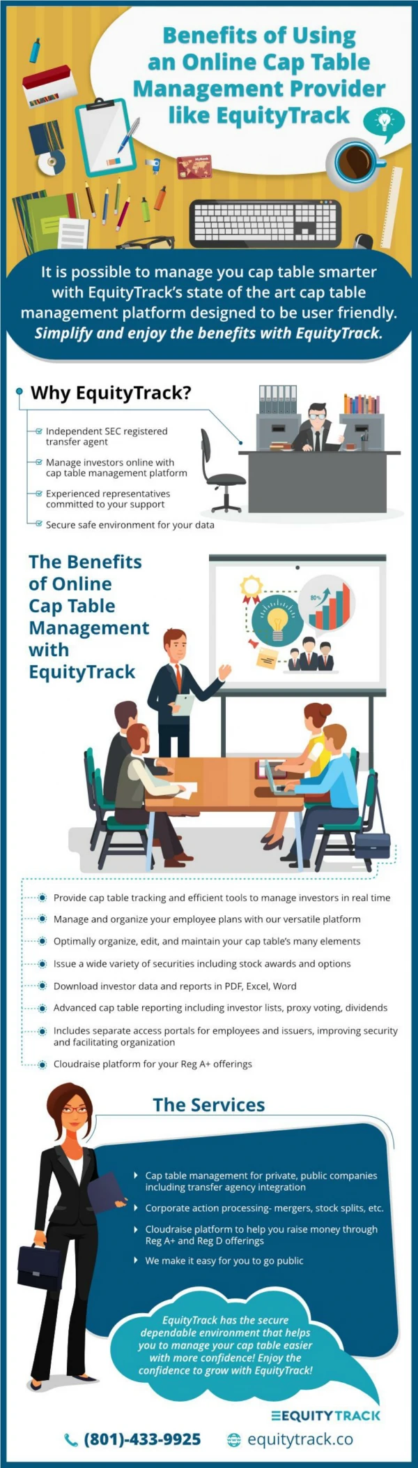Benefits of Using an Online Cap Table Management Provider like EquityTrack