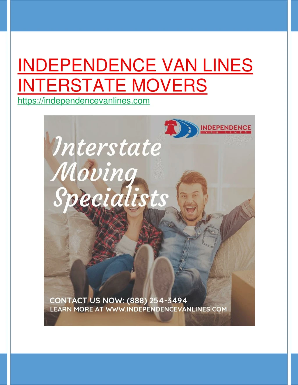 independence van lines interstate movers https