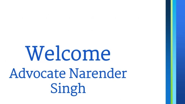 Advocate for Matrimonial Cases | Advocate Narender Singh
