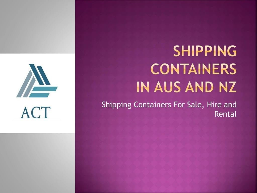 shipping containers in aus and nz
