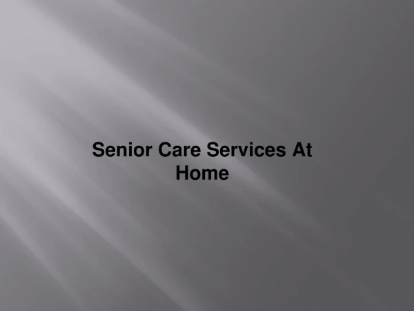 Senior Care Services in Hyderabad