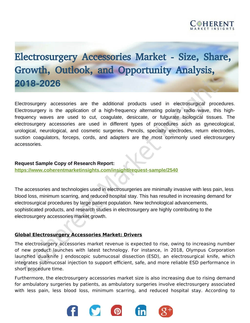 electrosurgery accessories market size share