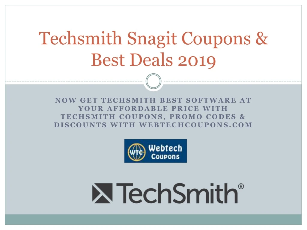 techsmith snagit coupons best deals 2019