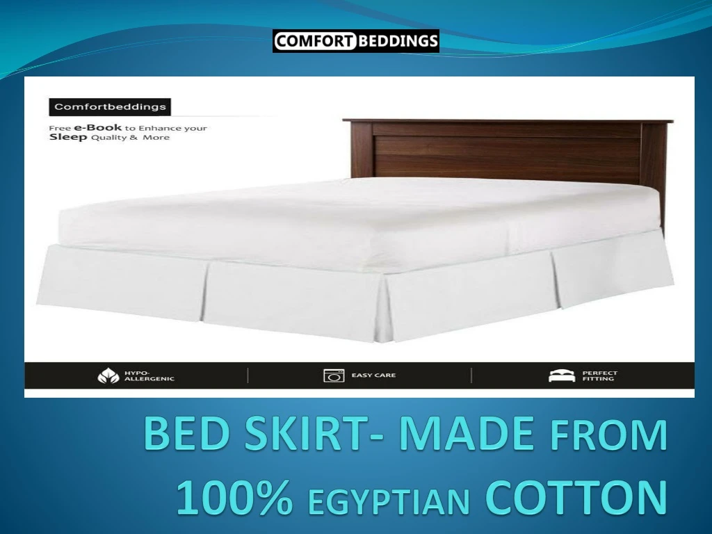 bed skirt made from 100 egyptian cotton