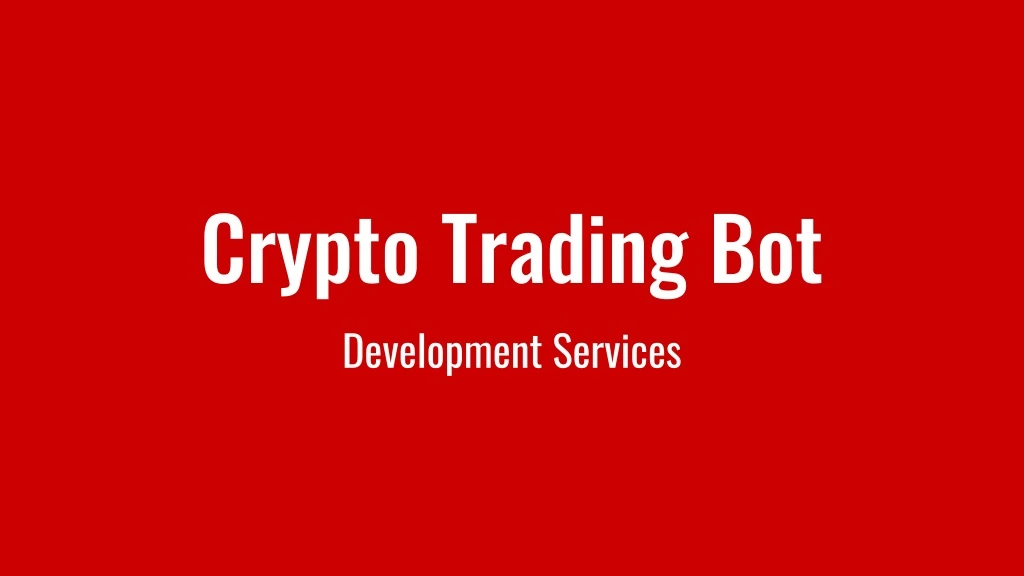 crypto trading bot development services