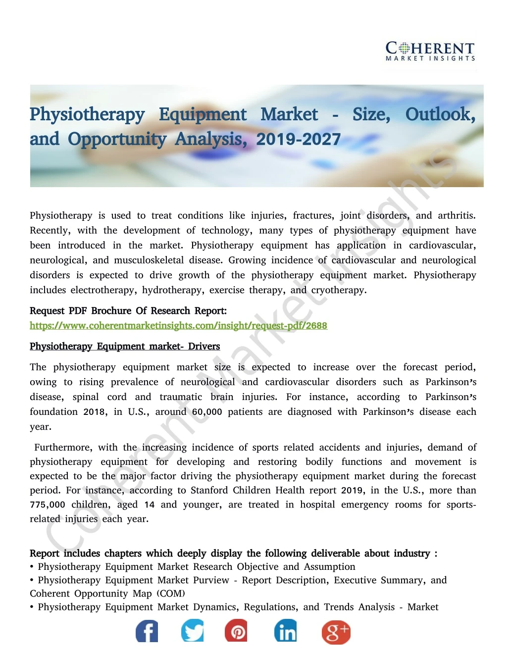 physiotherapy equipment market size outlook