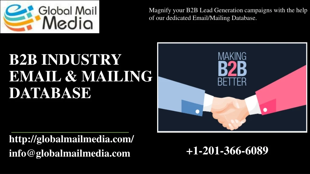 b2b industry email mailing database