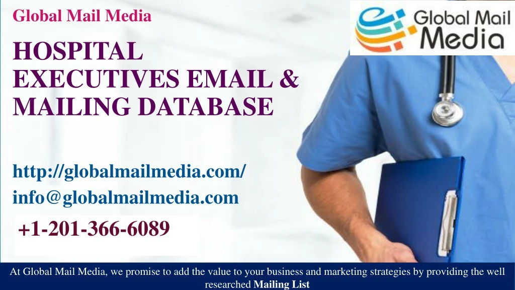 hospital executives email mailing database
