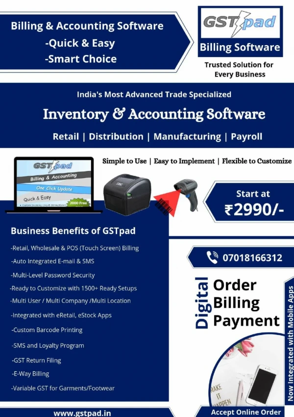 Best Accounting and Billing Software in India - GSTpad