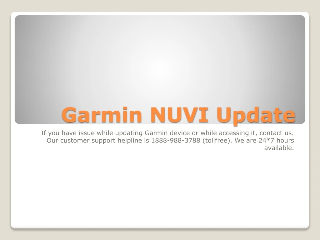 garmin nuvi update