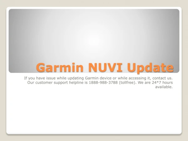 Garmin NUVI Updates