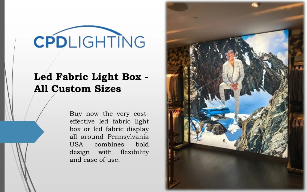 led fabric light box all custom sizes
