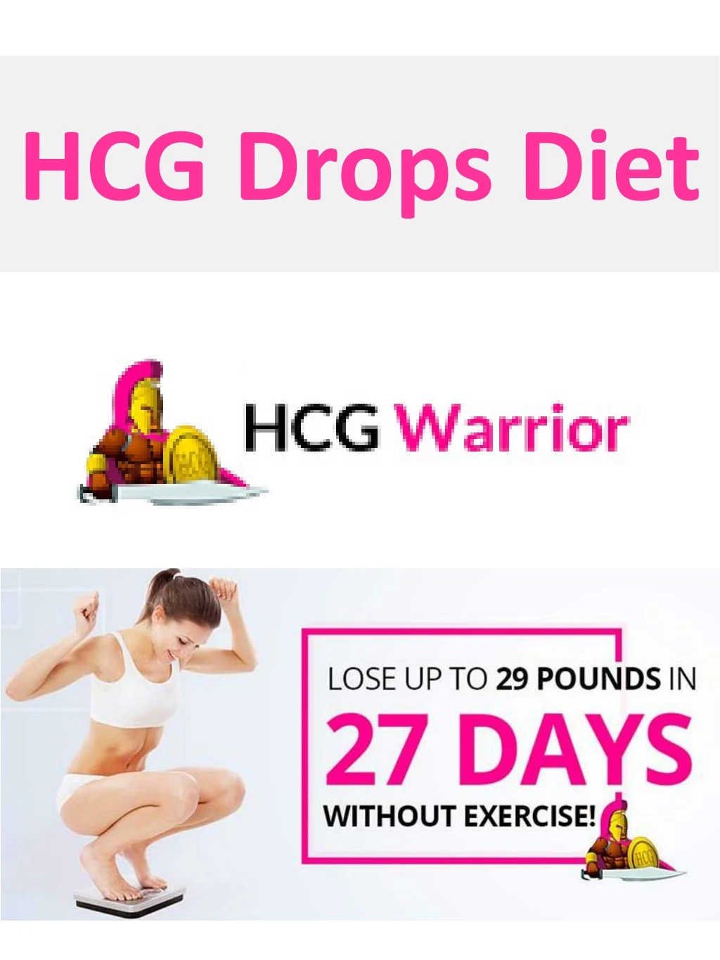 hcg drops diet