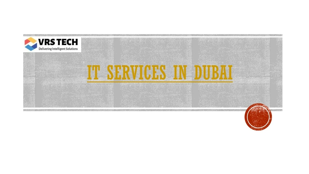 it services in dubai