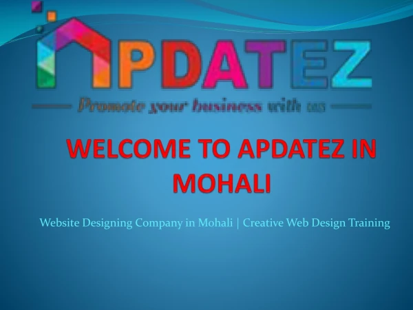 Website Designing Company in Mohali | Creative Web Design Training