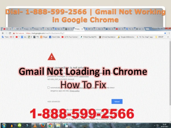 Dial- 1-888-599-2566 Gmail Not Working in Chrome | Gmail Not Working in Google Chrome