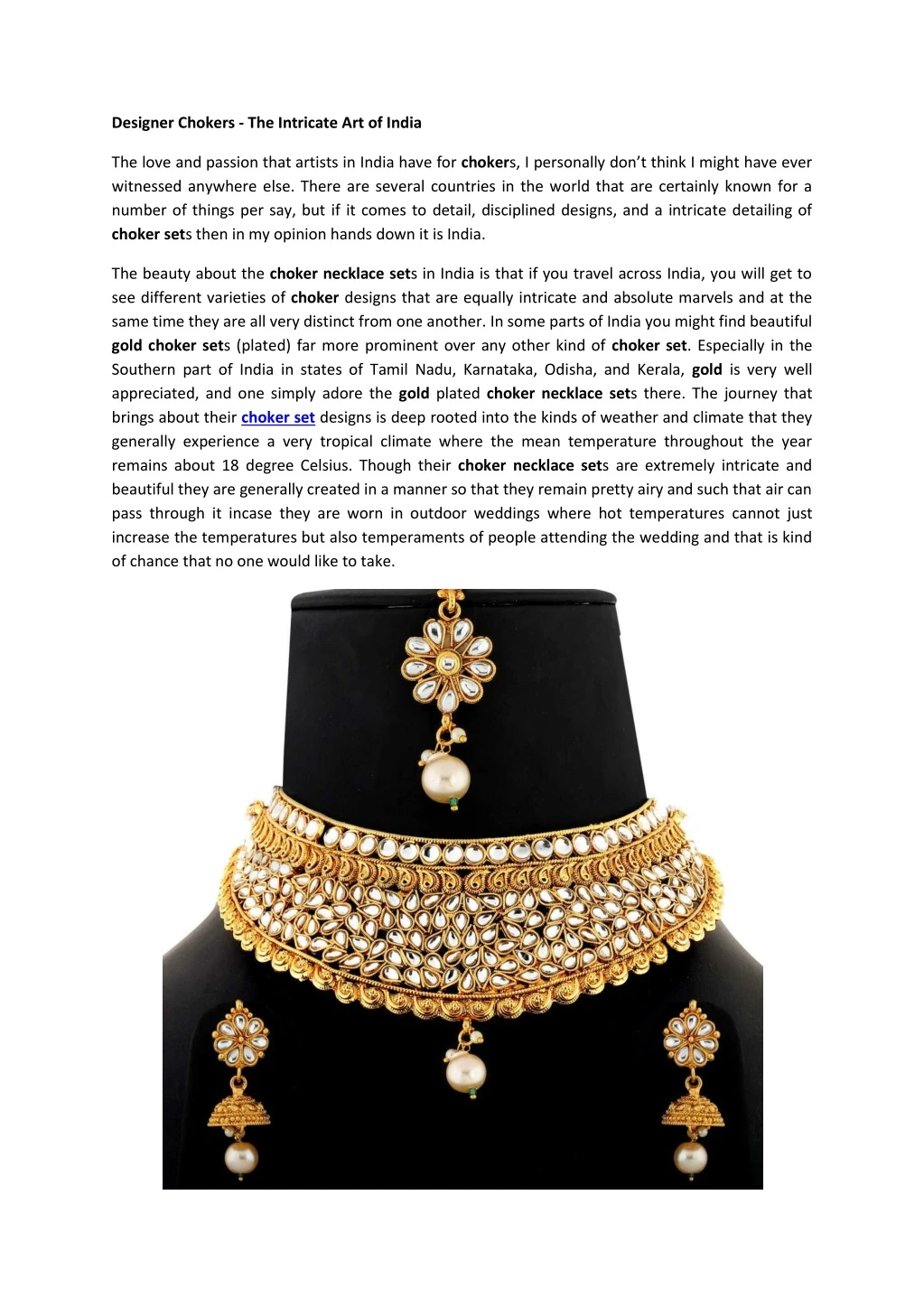 designer chokers the intricate art of india