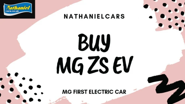 Buy MG ZS EV - The MG First Electric Car