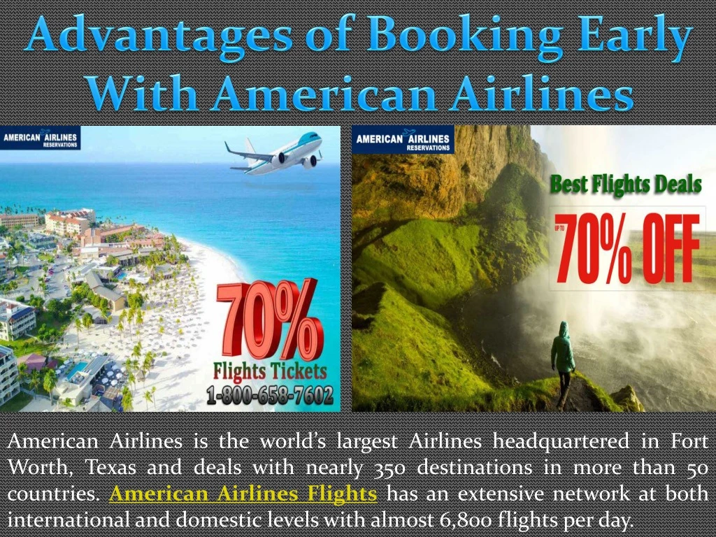 advantages of booking early with american airlines