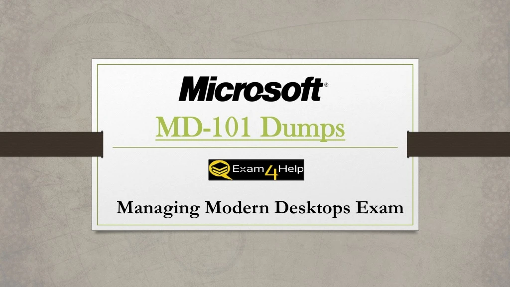 md 101 dumps