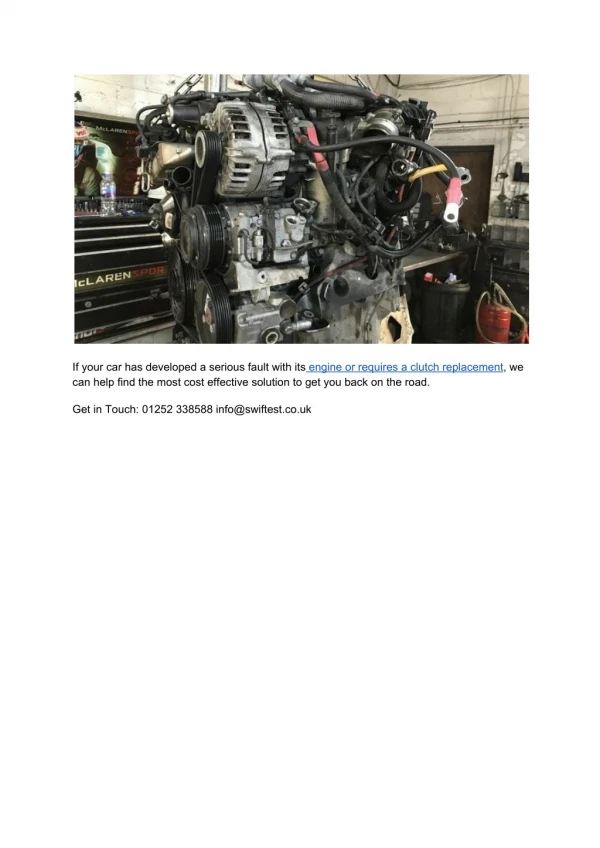 Engine & Transmission Repairs UK