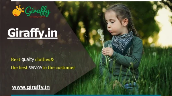 Baby Clothes Online India - Giraffy.in