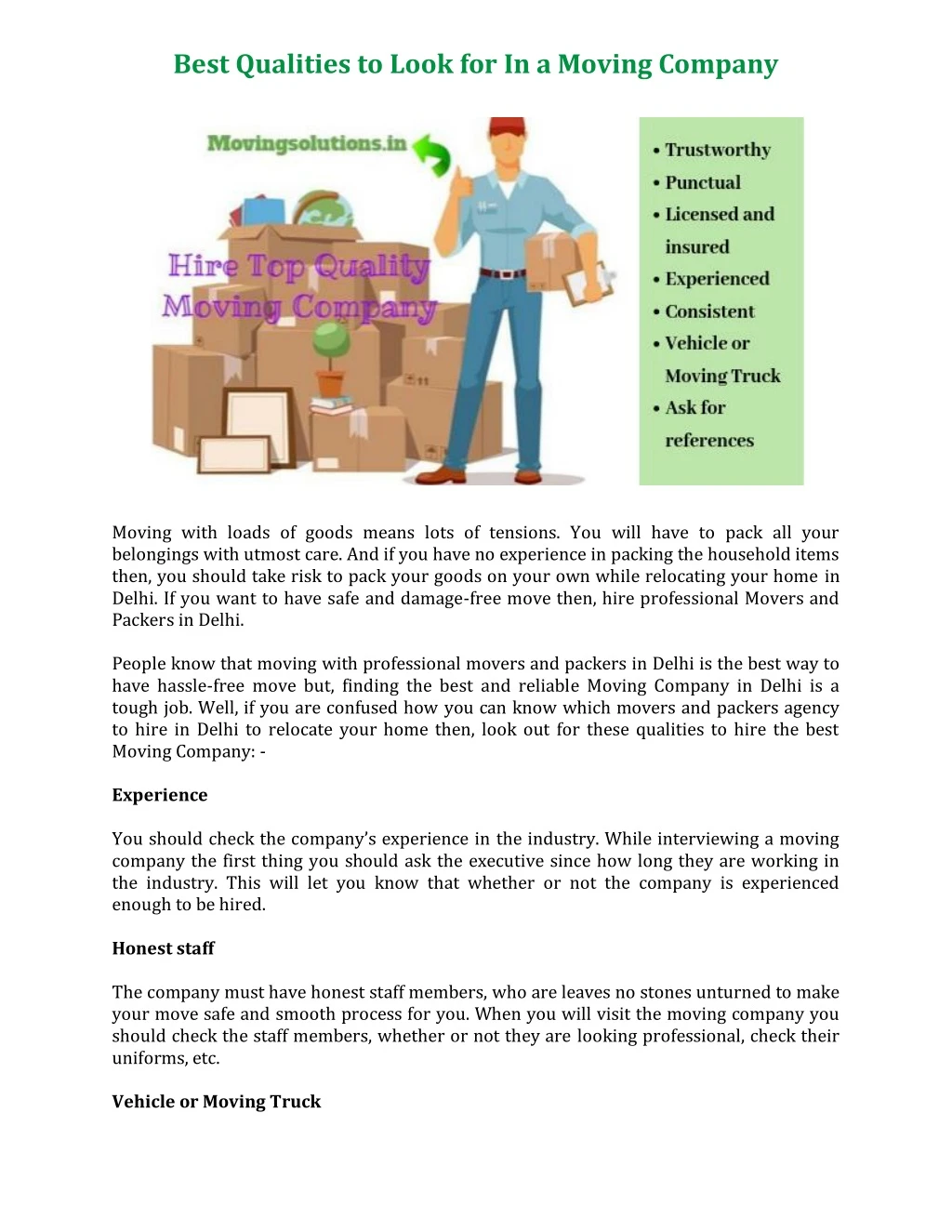 best qualities to look for in a moving company