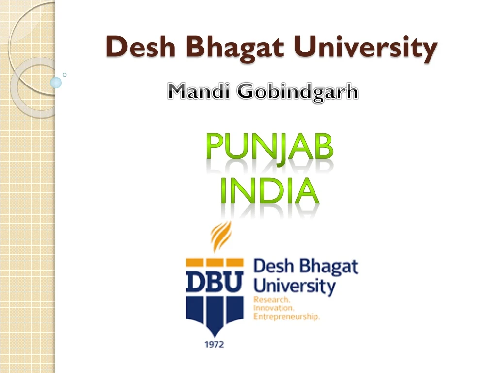 desh bhagat university