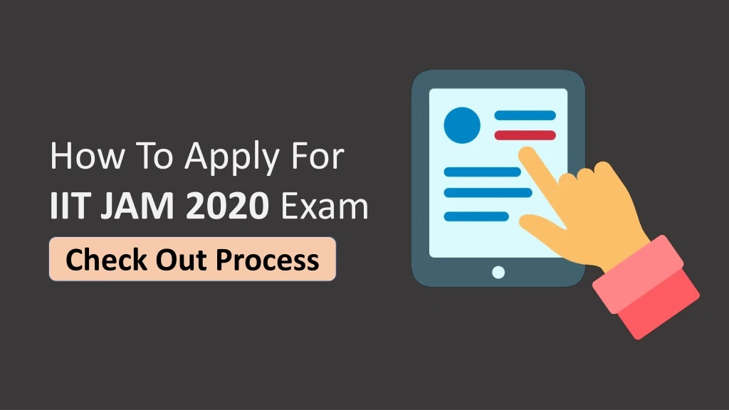 how to apply for iit jam 2020 exam