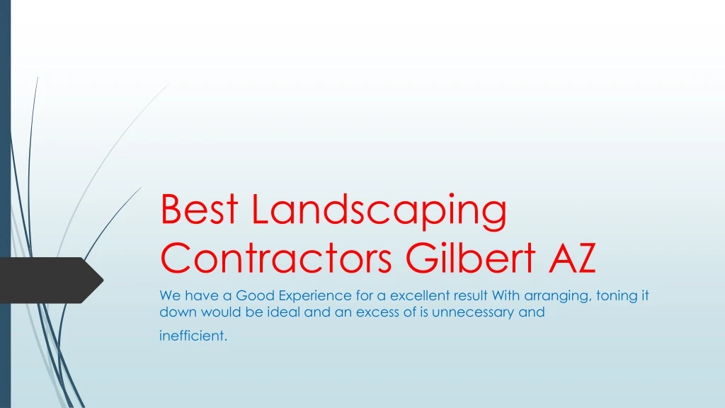 best landscaping contractors gilbert az