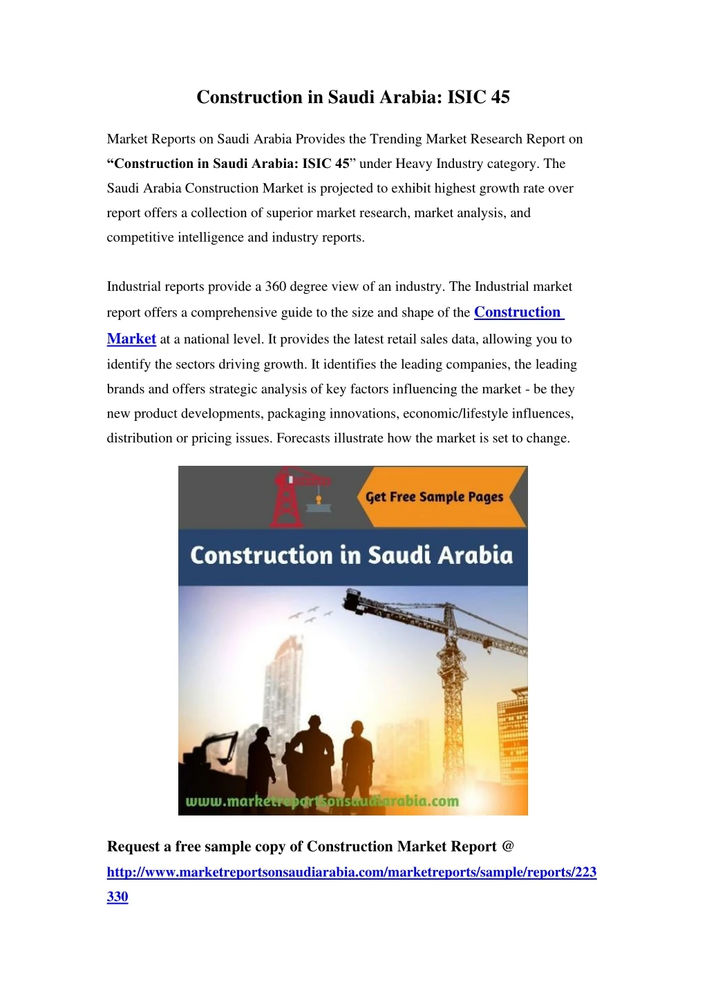 construction in saudi arabia isic 45
