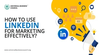 HOW TO USE LINKEDIN FOR MARKETING EFFECTIVELY? - slide 1