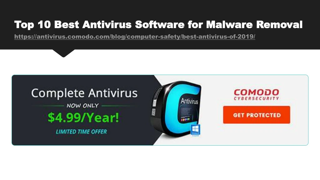 top 10 best antivirus software for malware removal