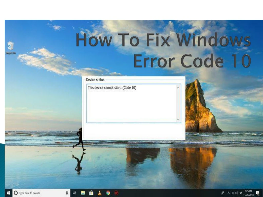 how to fix windows error code 10